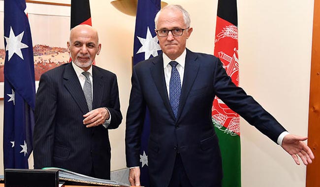 Turnbull and Ghani Sign $320m Afghan Development Agreement